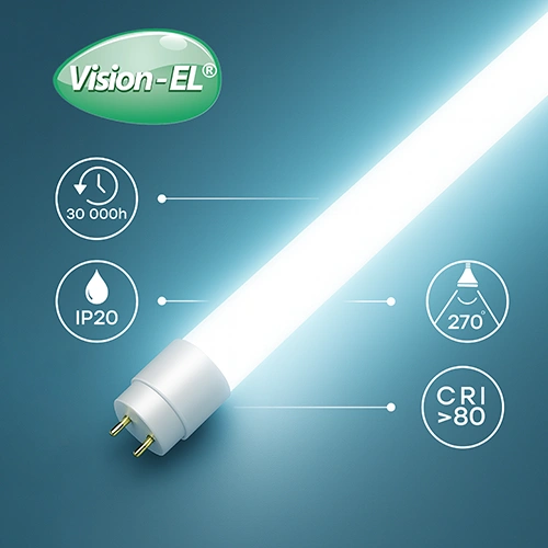 LED spuldze T8, 24W, 150cm, 2400lm, 4000K, elektrības pieslēgums no divām pusēm!