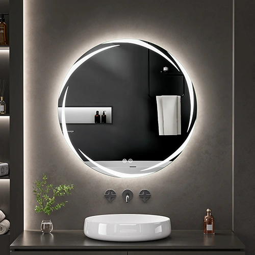 LED spogulis ar apsildes funkciju CHIARO, Ø 80 cm, 2700-6500K, 54W, 2662Lm, IP44