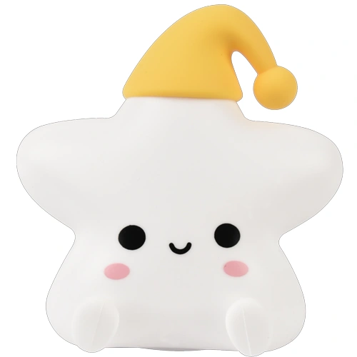 LED Silikona naktslampa LUNA, daudzkrāsaina