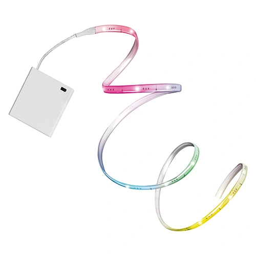 LED лента на батарейках с пультом, 5m, 5W, RGB, IP20