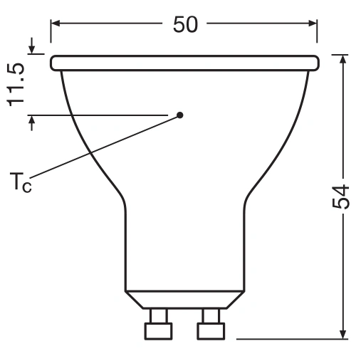 LED spuldze GU10, 36°, 6.1W, 575lm, 4000K