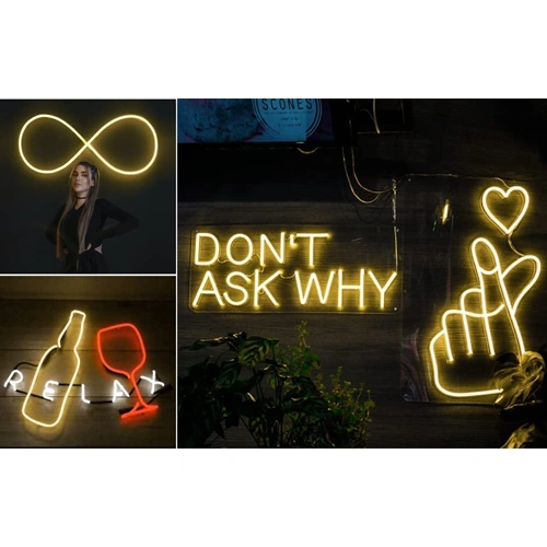 Neona LED lente 220V, 4000K, IP67, 10W/m, 560Lm/m