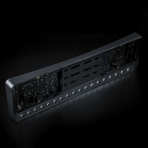 Auto numura zīmes rāmis ar LED apgaismojumu, 90W, 9-36V, 9000Lm, 5000K, NUUK E-LINE BLACK LED BAR 20