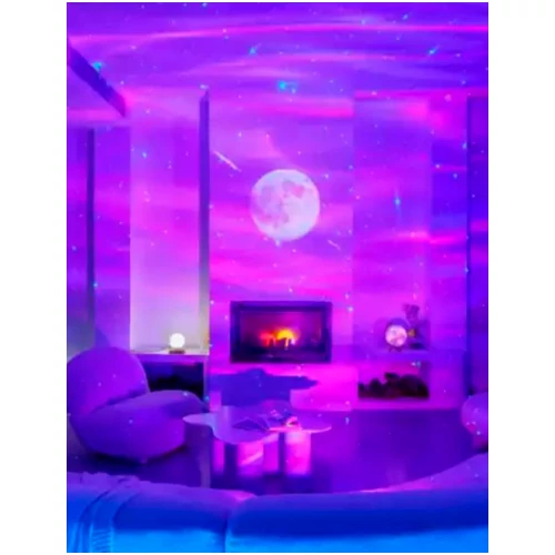 Viedais projektors ar skaļruni mājām - zvaigžņoto debesu, galaktikas, kosmosa projekcija