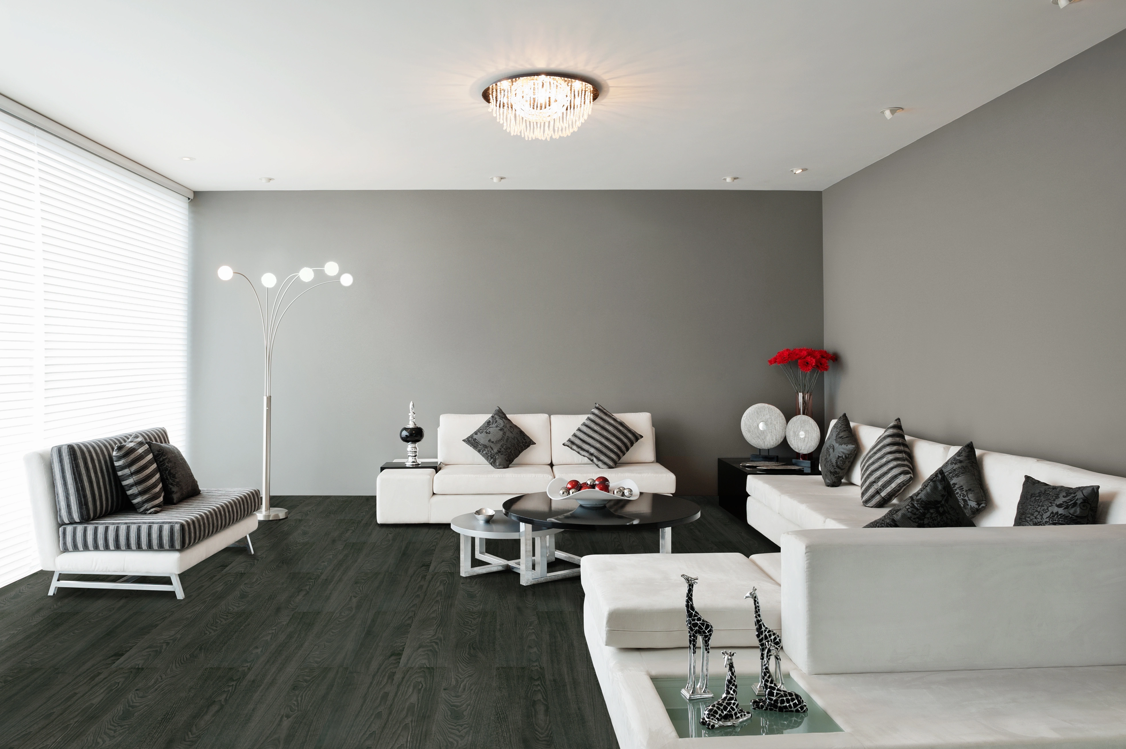 Quartz vinyl tiles MALLUMO 4201, SPC, Click system