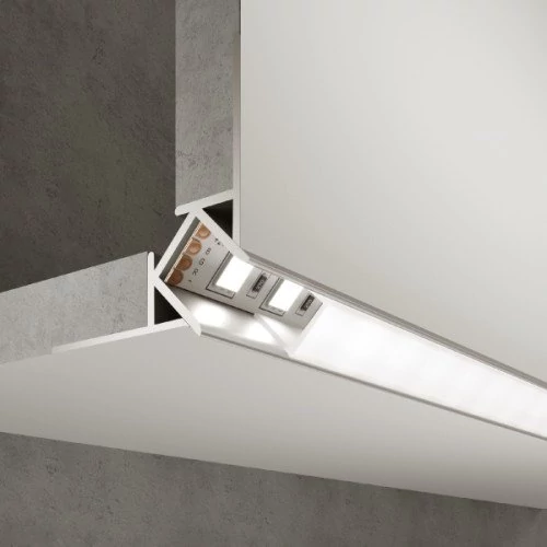 Stūra anodēts alumīnija profils LED lentei HB-50X22WC