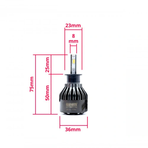 LED spuldzes H3, 24W, 10 000Lm, 6000K, 9-16V, EPLH36