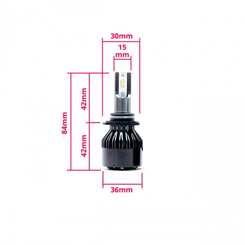 LED spuldzes HB4, 24W, 10 000Lm, 6000K, 9-32V, EPLH35