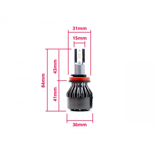 LED лампы H11, 24W, 10 000Lm, 6000K, 9-16V, EPLH37