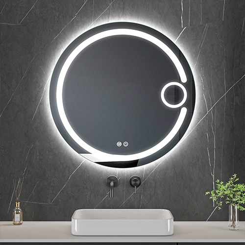 LED spogulis ar apsildes funkciju SOLAR, Ø 80 cm, 2700-6500K, 52W, 3025Lm, IP44