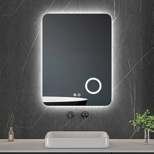 LED spogulis ar apsildes funkciju GLOW, 80 x 60 cm, 2700-6500K, 62W, 3933Lm, IP44