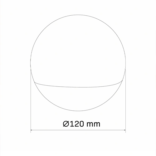 LED galda lampa, naktslampa - bumbiņa CANDY, 2W, RGB, IP20, Ø12cm