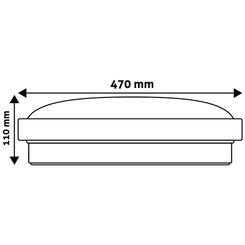 LED Потолочный светильник с пультом Oyster Pandora, 48Вт, CCT, 3100Лм, IP20