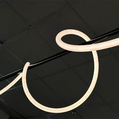 Ekskluzīva piekaramā lampa NEON FLEX, 5mx20W, 5mx1460Lm, 3000K