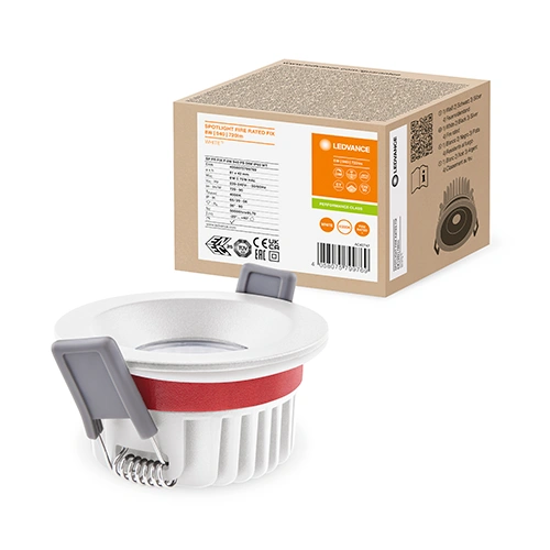 LED Fireproof recessed light 4W, 6W, 8W, 4000K, IP65-IP20, IK05