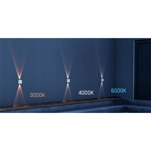 LED Fasādes gaismeklis LUNARIX 4W, 400Lm, CCT, IP54