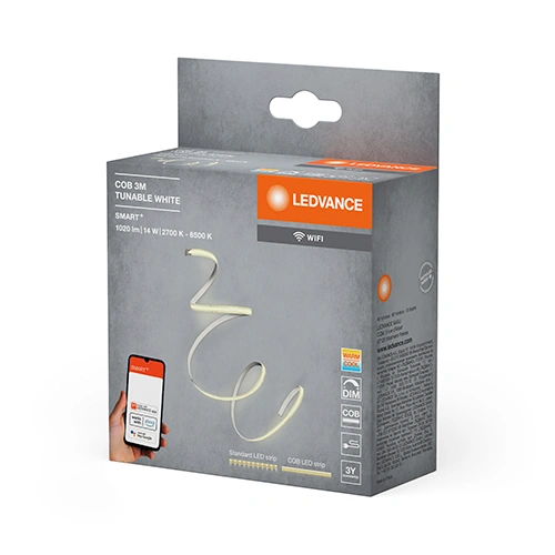 Smart LED COB strip 3m, 4.6W/m, 2700-6500K, IP20