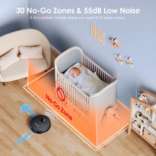 Viedais putekļsūcējs - robots Lubluelu L15, 3-in-1, 5 00Pa