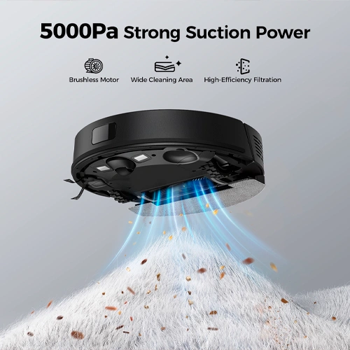 Viedais putekļsūcējs - robots ar uzlādes staciju Lubluelu L15 Plus, 3-in-1, 5 00Pa