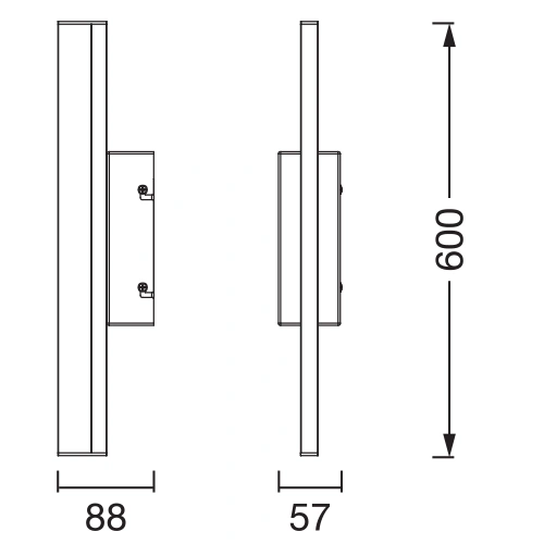 LED Gaismeklis spoguļu vai gleznu apgaismojumam, 10W, 3000K-4000K, 1180Lm, IP44, Orbis Mirror