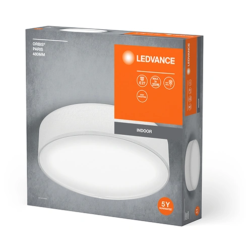 Потолочный светильник, плафон, excl. 3xE27, max 3x25W, IP20, ORBIS PARIS