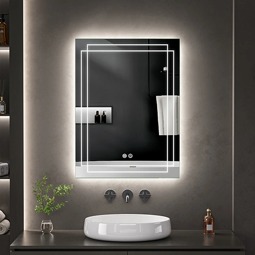 LED spogulis ar apsildes funkciju INCANTO, 80 x 60 cm, 2700-6500K, 53W, 3146Lm, IP44