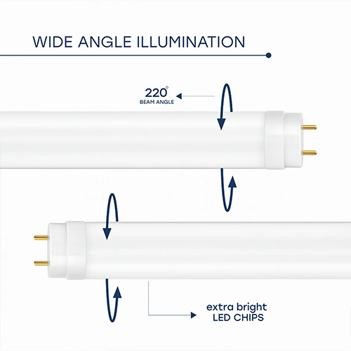 LED лампа T8, 150 cm, 24W, 4000K, 3840Lm, IP20