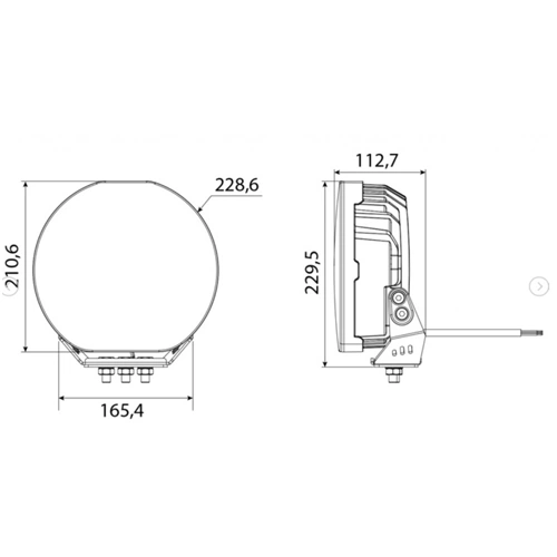 Papildu auto tālās gaismas lukturis 12-48V, 9000Lm, 5500K, IP67, Fury 9"