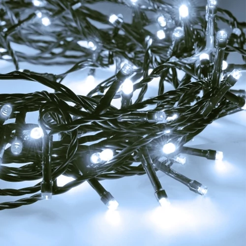 LED Рождественская гирлянда 14м, холодный белый, 220V, IP44, 200 LED