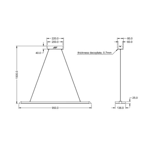 Подвесной светильник REMUS