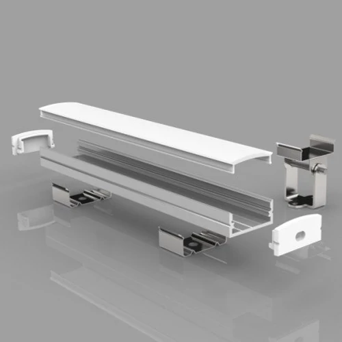 Anodized aluminum profile for 1-2 rows of LED strip HB-30X10