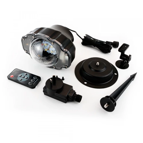 Ūdensizturīgs lāzerprojektors dārzam un mājai - sniegputeņa projekcija ar tālvadības pulti