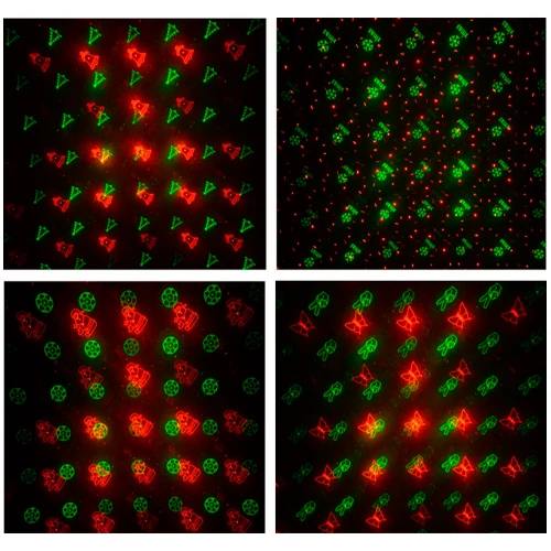 Ūdensizturīgs lāzerprojektors dārzam un mājai - 12 dažādu rakstu projekcija