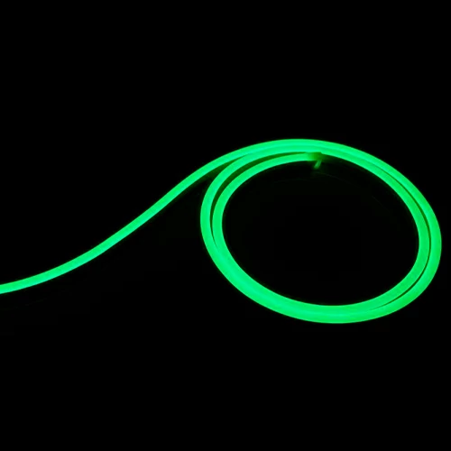 LED Neona lente 12V, zaļa, IP67, 5m, 6x12mm, NEON FLEX