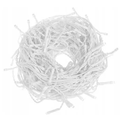 LED Рождественская гирлянда 5м, теплый белый + FLASH, 220V, IP44, 50 LED