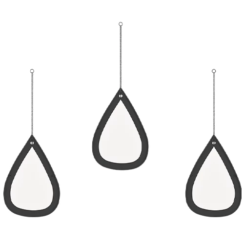 Spoguļu komplekts MILENA, 3 spoguļi