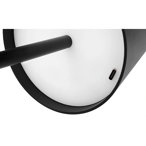 LED Заряжаемая настольная лампа SOLIO, 3W, 4000K, IP20, черная