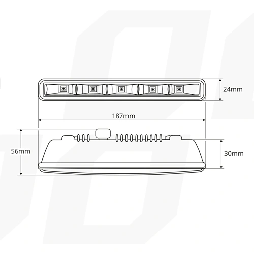 LED Dienas gaitas lukturi DRL 501HP, 10.64W, 5600K, 12/24V