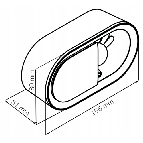 LED naktslampa ar modinātāju BUNNY, 1.1W, USB, 3000K, 55Lm, IP20