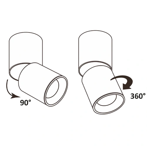 Virsapmetuma gaismeklis NIXA, excl. GU10, max 10W, IP20