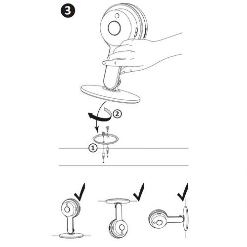 Iekštelpu kustības viedā videonoverošanas kamera Wi-Fi SMART CAMERA COSMO W1 MINI TUYAsmart