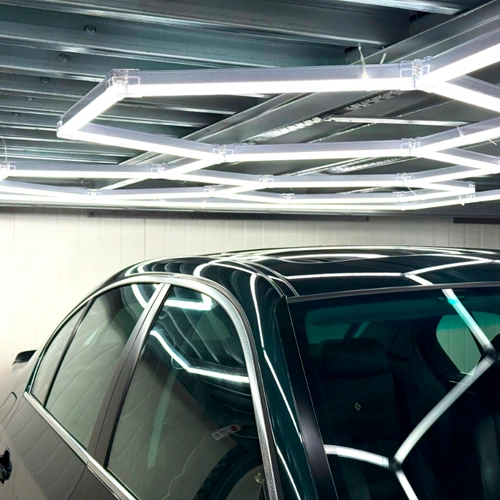 LED Griestu gaismekļu komplekts HEXAGON, 750W, 6500K, P44, 290 x 505 cm