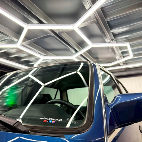 LED Ceiling Light Set HEXAGON, 310W, 6500K, P44, 217 x 291 cm