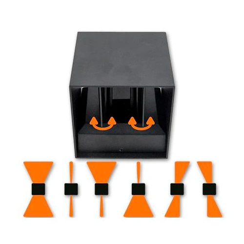 LED Fasādes gaismeklis KIRA, 6W, 4000K, 180Lm, IP54, grafīts