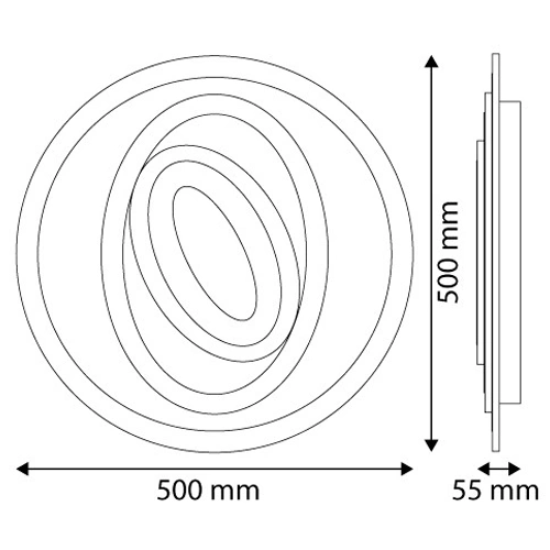 Потолочный светильник с пультом Design Oyster Olive