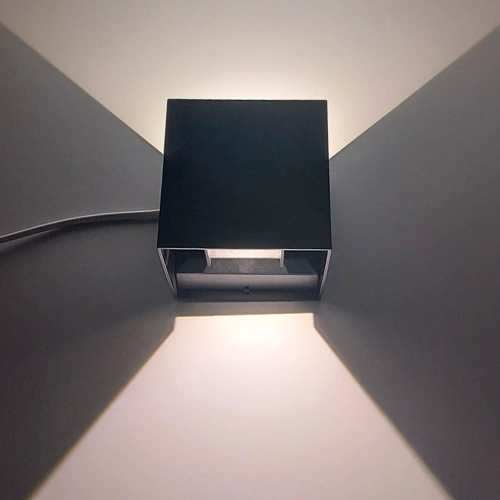 LED Fasādes gaismeklis KIRA, 6W, 4000K, 180Lm, IP54, melns