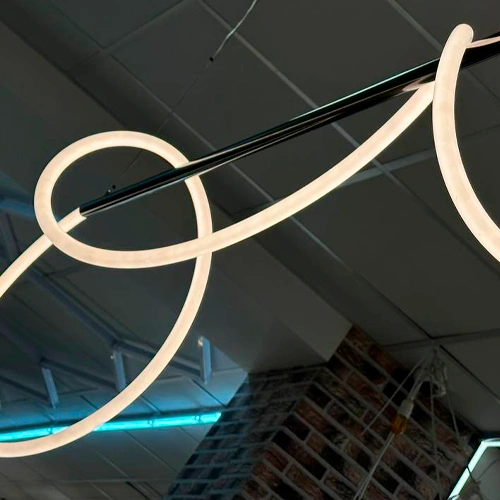 Ekskluzīva piekaramā lampa NEON FLEX, 5mx20W, 5mx1460Lm, 3000K