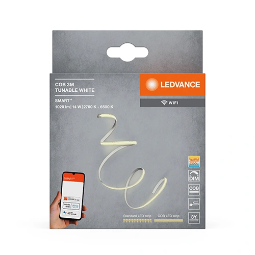 Smart LED COB strip 3m, 4.6W/m, 2700-6500K, IP20