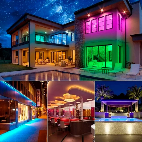 220V LED лента высокого напряжения IP67, разноцветная, 8W/m