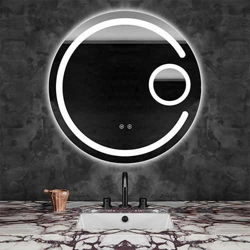 Spogulis ar LED apgaismojumu, 70 cm, 24W, Silti - neitrāli - auksti balts, IP44